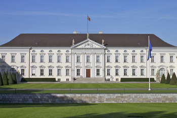 Schloss Bellevue in Berlin, der Amtssitz des Bundespräsidenten