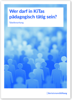 Cover Tabellenanhang: Wer darf in KiTas pädagogisch tätig sein?