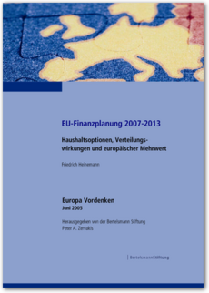 Cover EU-Finanzplanung 2007-2013                                                                             