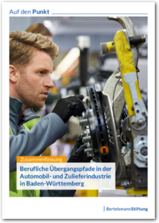 Cover Auf den Punkt - Berufliche Übergangspfade in der Automobil- und Zulieferindustrie in Baden-Württemberg