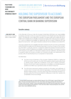 Cover Holding the Supervisor to Account: The European Parliament and the European Central Bank in Banking Supervision