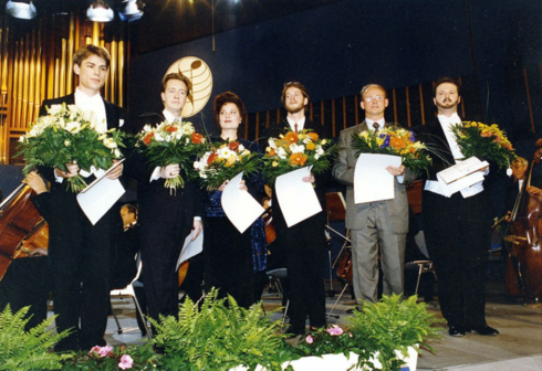 v.l. Hanno Müller-Brachmann, Sami Luttinen, Martina Janková, Reinhard Mayr, Alexander Krawetz und Gwyn Hughes Jones