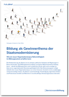 Cover Bildung als Gewinnerthema der Staatsmodernisierung