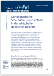 Cover Impulse #2015/02: <br/> Der ökonomische Scheinriese – Deutschland in der wirtschaftspolitischen Isolation
