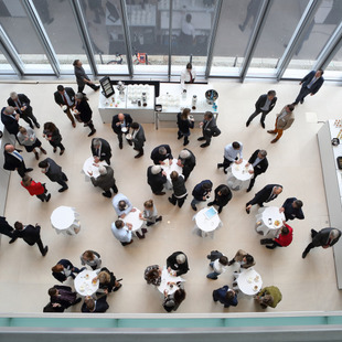 Blick auf das Foyer der Bertelsmann Repräsentanz