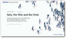 Cover Italy, the War and the Vote