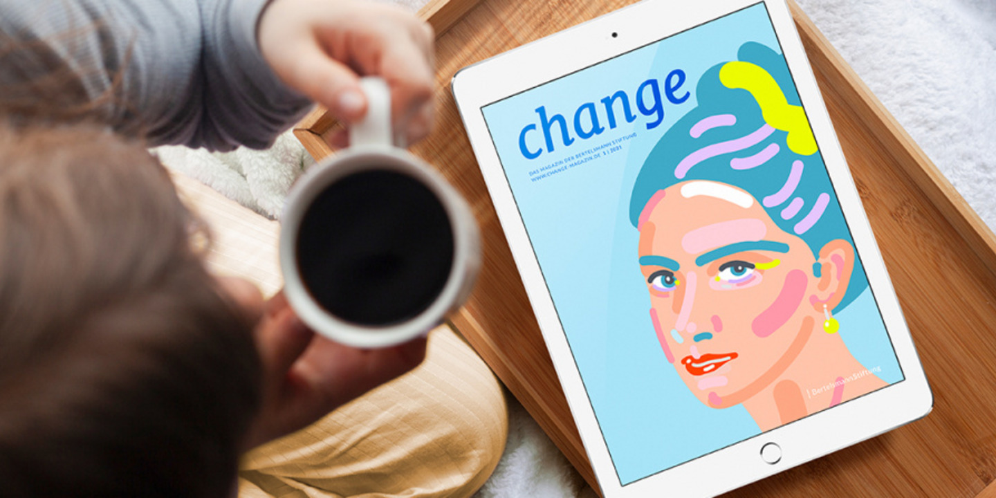 Tablet mit change-Cover
