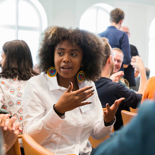 participants from different countries in discussion