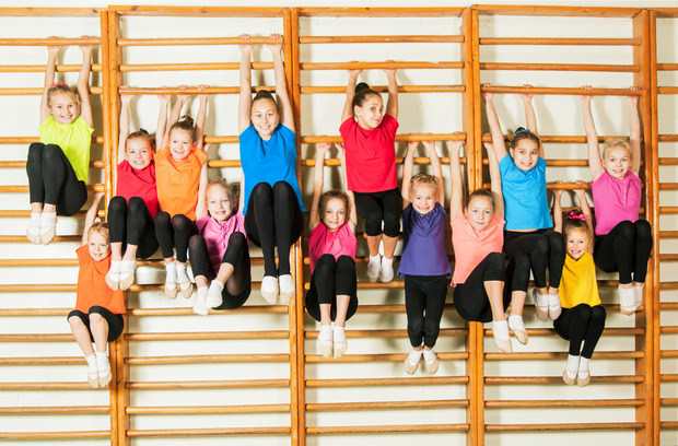 children in gym