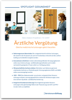 Cover SPOTLIGHT Gesundheit: Ärztliche Vergütung