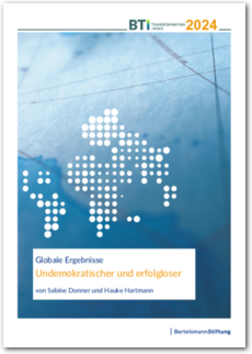 Cover BTI 2024 Globale Ergebnisse | Undemokratischer und erfolgloser