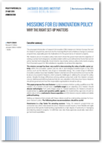 Cover Missions for EU innovation policy: why the right set-up matters