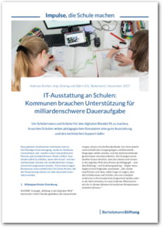 Cover IT-Ausstattung an Schulen: Kommunen brauchen Unterstützung für milliardenschwere Daueraufgabe