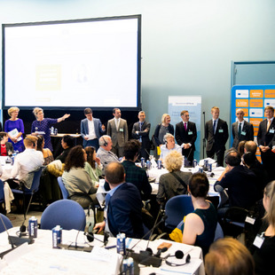 (from left to right) Hugo Kaizer, Christiane Wolters, Klasja van de Ridder, Lenneke Hoedemaker, Dominik Hierlemann, Andreas Zenthofer, Karl Van den Bossche, Päivi Kaukoranta, Eugen Schönfeld, Eero Vento, Robert Andrew Jackson, Joachim Ott, Didier Herbert, David Lodder