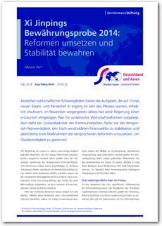 Cover Xi Jinpings Bewährungsprobe 2014