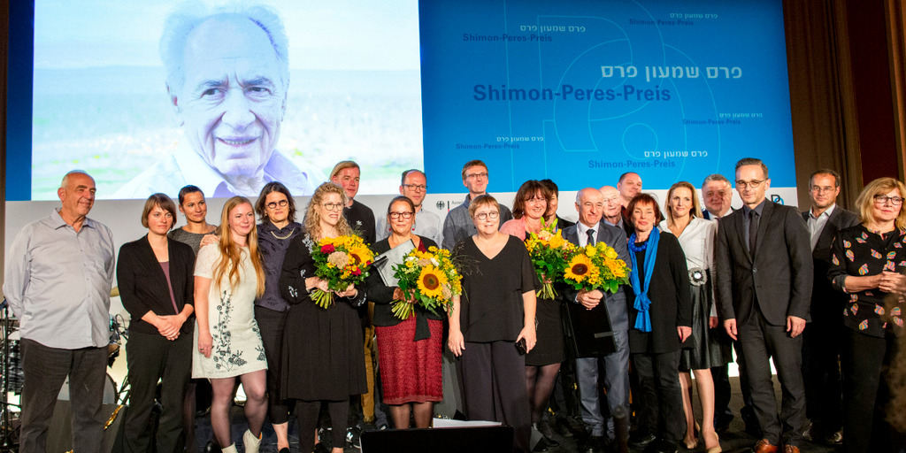 Die Preisträger des Shimon Peres Preis 2019.