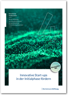 Cover Innovative Start-ups in der Initialphase fördern