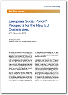 Cover flashlight europe 03/2014: European Social Policy? Prospects for the New EU Commission.