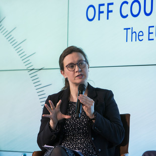 Katharina Gnath, Event "Off course or on track? The EU amidst major economic challenges - Discussion on 16.03.2023 with Paschal Donohoe, Paschal Donohoe, Irish Minister and President of the Eurogroup