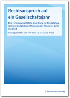 Cover Juristisches Gutachten zum Rechtsanspruch auf ein freiwilliges Gesellschaftsjahr