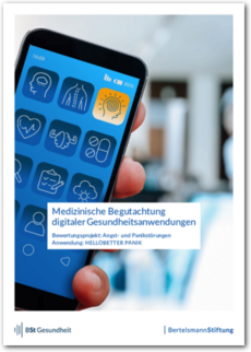 Cover Medizinische Begutachtung digitaler Gesundheitsanwendungen: HelloBetter Panik