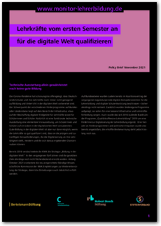 Cover Lehrkräfte vom ersten Semester an für die digitale Welt qualifizieren