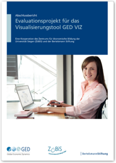 Cover Abschlussbericht Evaluationsprojekt für das Visualisierungstool GED VIZ