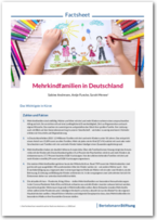 Cover Factsheet: Mehrkindfamilien in Deutschland