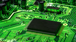 Grüner Elektrochip