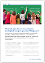 Cover Wie erhält jedes Kind in der schulischen Ganztagsbetreuung ein gesundes Mittagessen?