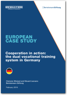 Cover European Case Study - Cooperation in action: the dual vocational training system in Germany