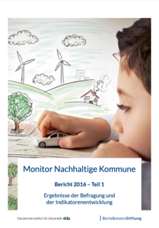 Cover Monitor Nachhaltige Kommune Bericht 2016 - Teil 1