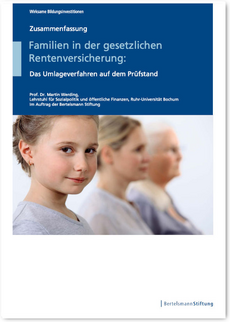Cover Zusammenfassung: Familien in der gesetzlichen Rentenversicherung