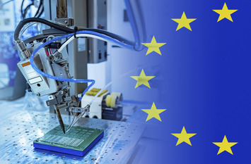 Microelectronis production in European Union. PCB making machine