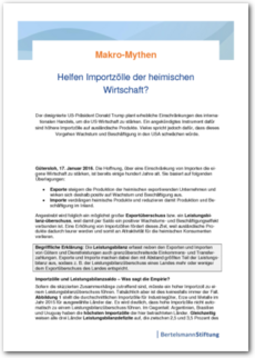 Cover Makro-Mythen: Helfen Importzölle der heimischen Wirtschaft?