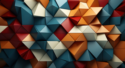 Flat Design Geometric Background