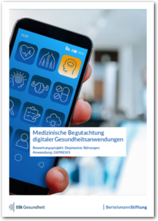 Cover Medizinische Begutachtung digitaler Gesundheitsanwendungen: Deprexis