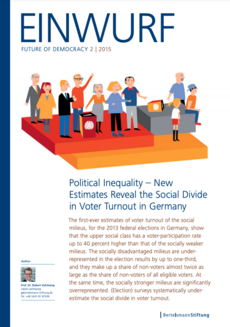 Cover EINWURF 2/2015: Political Inequality – New Estimates Reveal the Social Divide in Voter Turnout in Germany