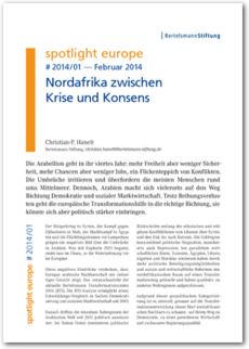 Cover spotlight europe 01/2014: Nordafrika zwischen Krise und Konsens
