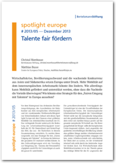 Cover spotlight europe 05/2013: Talente fair fördern