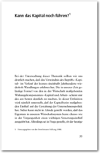 Cover Kann das Kapital noch führen                                                                          
