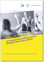 Cover Abschlussbericht zur Evaluation des Q-Masters an der Humboldt-Universität zu Berlin