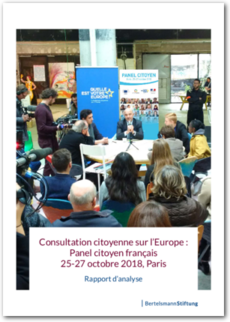 Cover Consultation citoyenne sur l’Europe : Panel citoyen français