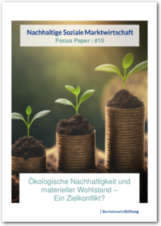Cover Ökologische Nachhaltigkeit und materieller Wohlstand – Ein Zielkonflikt?