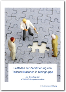 Cover Leitfaden zur Zertifizierung von Teilqualifikationen in Kleingruppe