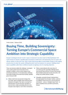 Cover Buying Time, Building Sovereignty:  Turning Europe’s Commercial Space  Ambition into Strategic Capability