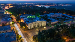 Das ukrainische Parlament aus der Vogelperspektive