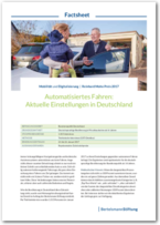 Cover Automatisiertes Fahren: Aktuelle Einstellungen in Deutschland