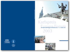 Cover Karlspreis Europa Forum 2003                                                                           