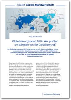 Cover Policy Brief #2016/02: <br/> Globalisierungsreport 2016: Wer profitiert am stärksten von der Globalisierung?